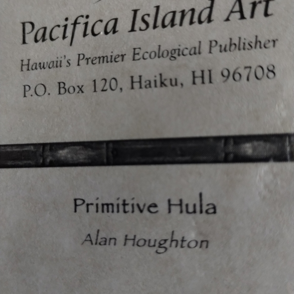 VTG Pacifica Island Art, Hawaiian Art Prints "Primitive Hula" Alan Houghton 8x10 - Picture 3 of 5